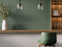 Płytki lamele zielone ścienne Harmony Rainbow Green 5x25