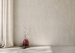 Płytki lastryko, cegiełkim jasnoszare na ścianie Harmony TRACE WHITE PLAIN 6X30