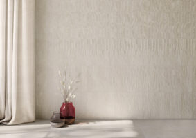 Płytki lastryko, cegiełkim jasnoszare na ścianie Harmony TRACE WHITE PLAIN 6X30