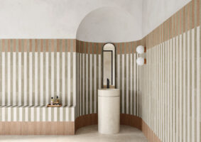 Płytki lastryko cegiełki zielone ściana Harmony Trace Green Plain 6x30