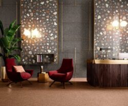 Sant’Agostino Newdeco Dark 60X60 płytki lastryko czarne ściana