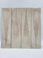 Brązowe płytki ścienne - Harmony BARI BROWN DECOR 6x24,6 cm. kafelki dekoracyjne z powierzchnią 3D i śladami przetarcia.