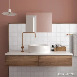 Equipe Altea White 10x10 cm białe płytki kwadratowe łazienka
