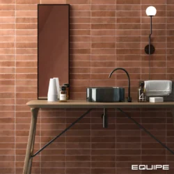 Equipe Argile Cotto 6x24,6 brązowe płytki ścienne