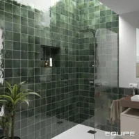 EQUIPE Artisan Moss Green 13,2X13,2 zielone płytki do łazienki