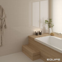 EQUIPE Costa Nova Beige Pale Gloss 5x20 kafelki beżowe łazienka