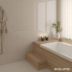 EQUIPE Costa Nova Beige Pale Gloss 5x20 kafelki beżowe łazienka