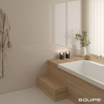 EQUIPE Costa Nova Beige Pale Gloss 5x20 kafelki beżowe łazienka