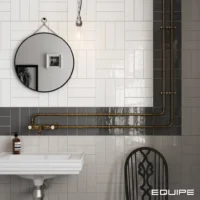 Equipe Country Blanco 6,5x20 cm białe cegiełki ceramiczne łazienka