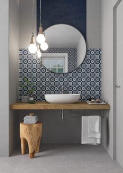 Gres ścienny patchwork łazienka Gayafores Nautic Blue 33,15x33,15