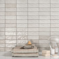 Harmony RIAD WHITE 6.5x20cm Płytki do łazienki, białe w połysku