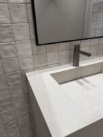 Kafelki białe kwadratowe ściana łazienka 10x10 Harmony RIAD WHITE
