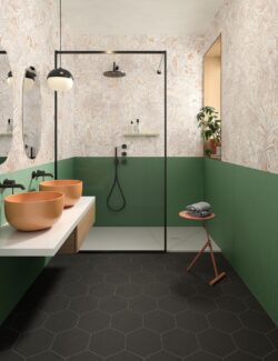 Kafelki łazienkowe motyw roślinny Marca Corona Mirabilia Coral Jungle 50x120