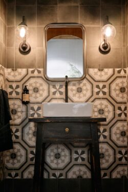 Łazienka, inspiracja, płytki Peronda FS Paname Opera 45x45cm