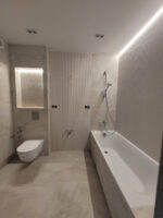 Łazienka w płytkach 3D - Harmony Mare Sand Decor 32x90