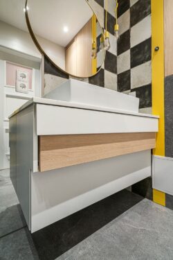 Peronda Fs DAMERO-N 45x45 - Płytki szachownica na ścianie