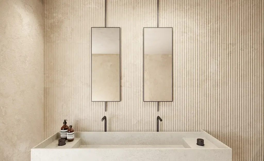 NOVABELL Dusk Struttura 3D Carved Dune 60X120<span class="opis"> Płytki jasnobeżowe dekor</span> - obrazek 2