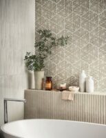 Płytki dekoracyjne do łazienki - Marca Corona Terracreta Rilievo Argilla 20x20 cm
