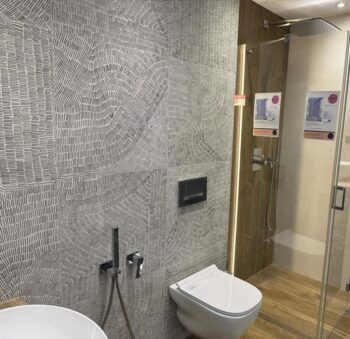 Płytki dekoracyjne do łazienki REFIN Fossil Grey 60x60