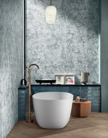 Płytki do łazienki motyw roślinny Marca Corona Mirabilia Floral Bay 50x120