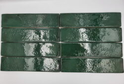 Płytki do łazienki zielone - Harmony Sunset Green 6x25