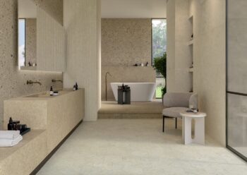 Płytki lastryko beżowe łazienka Marca Corona Arkistyle Shade Warm 60x60 J386