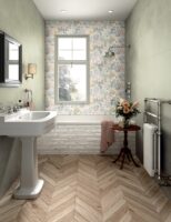 Płytki łazienkowe dekor kwiaty Marca Corona Multiforme Bouquet 40x80