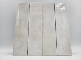 Płytki łazenkowe - Harmony Bari Sand 6x24,6 cm. Kafelki w różnych odcieniach jasnego beżu z powierzchnią w połysku i małym formacie cegiełki