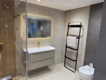 Płytki matowe do łazienki Impronta Limestone Beige Riga 60X120