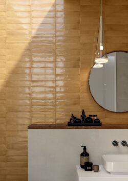 Płytki miodowe ścienne cegiełki Marca Corona Multiforme Opale 7,5x30 cm I857