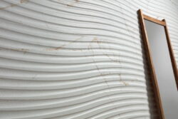 Płytki strukturalne łazienka - Museum DUAL WHITE DECOR 33,3x100