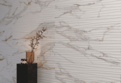 Płytki trójwymiarowe do łazienki - Museum PRALINE GOLD DECOR SP/33,3X100/R