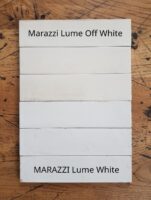 Lume Marazzi White off, Lume Marazzi White - porównanie dwóch białych odcieni.
