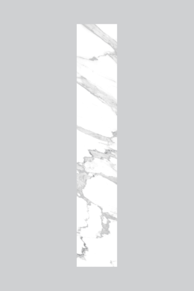Białe płytki imitujące marmur - Absolut Keramika Marshall Calacata 15X90 cm