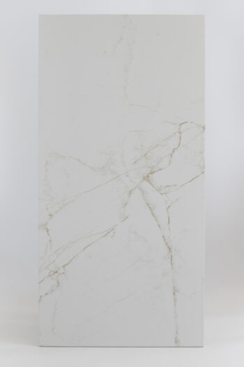 Museum DUAL WHITE NT/60X120/R - Płytki imitujące marmur ze złotem do łazienki