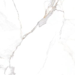 Płytki białe marmurowe - Peronda Museum Praline gold sp 100x100 cm. Płytka imitująca marmur z szarymi i złotymi - karmelowymi żyłkami na matowej pokrytej rowkami powierzchni.
