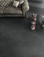 Gres 60x60 imitujący łupek antracyt na podłogę Caesar Slab2 Dark