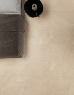 Gres 60x60 imitujący łupek beżowy na podłogę Caesar Slab2 Khaki