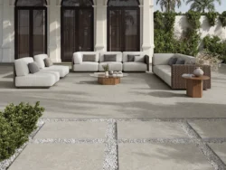 Vitacer Dozza Greige 60x120 płytki gres szarobeżowe, imitujące kamień na tarasie