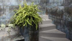 Płytki metalizowane ściana - Azteca Orion lux 120 blue. Kafelki imitujące metal z brokatem na ścianę.