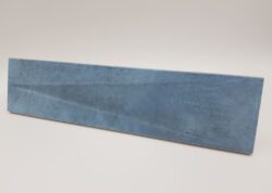 Płytki dekoracyjne 3D, niebieskie - Peronda Harmony Bari Blue Decor 6x24,6cm. Hiszpański dekor ceramiczny, trójwymiarowy na ścianę. Płytki do łazienki, kuchni.