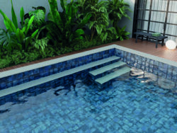 Płytki niebieskie, basen - Harmony Legacy Blue 15x15