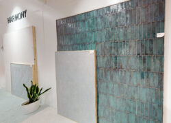 Płytki ścienne, niebieskie - Harmony Sunset Petrol 6x25