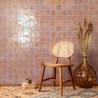 Różowe kafelki na ścianę 10x10 Life Ceramica Joy Rose