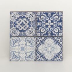 Fabresa Aragon Blue Decor Mix 20x20 Mate płytki patchworkowe niebieskie