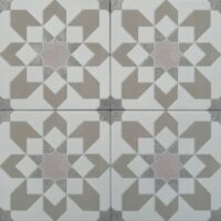 Harmony Doha Taupe Flower SP 22,3x22,3 - Płytki we wzory do kuchni