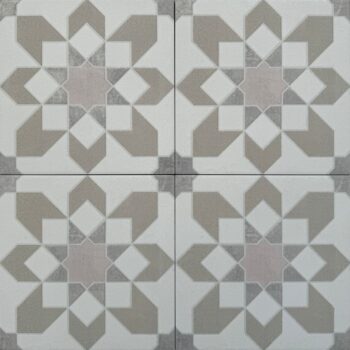 Harmony Doha Taupe Flower SP 22,3x22,3 - Płytki we wzory do kuchni
