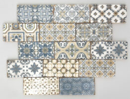 Kafelki patchwork małe cegiełki na ścianę Absolut Universal Sintra 7,5x15