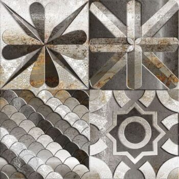 Płytki gres patchwork - Absolut Keramika Baffin decor lappato 60x60