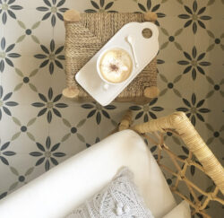 Harmony Havana White Flower 22,3x22,3 Płytki podłogowe patchwork